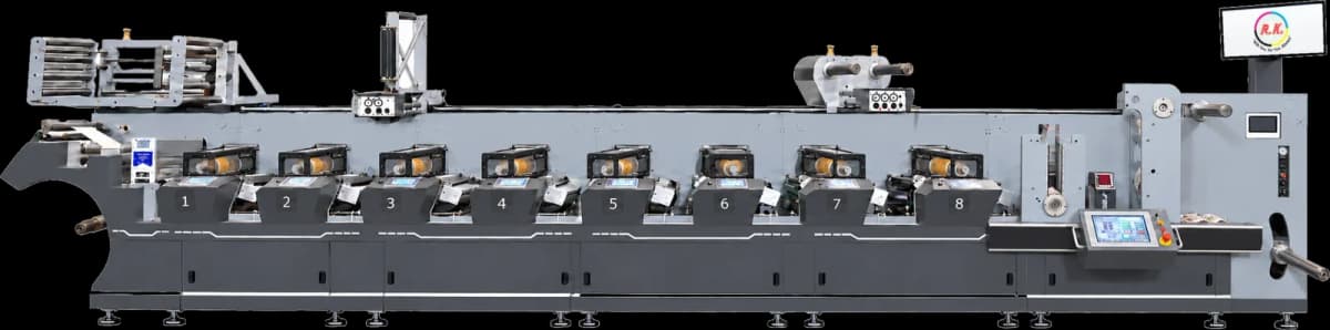 RK SFMS-320 Sleeve Gearless Servo Flexo Printing Machine