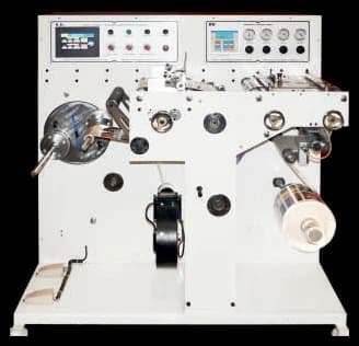 RK TR-320 Roll to Roll Slitting & Turret Rewinding Machine — full machine